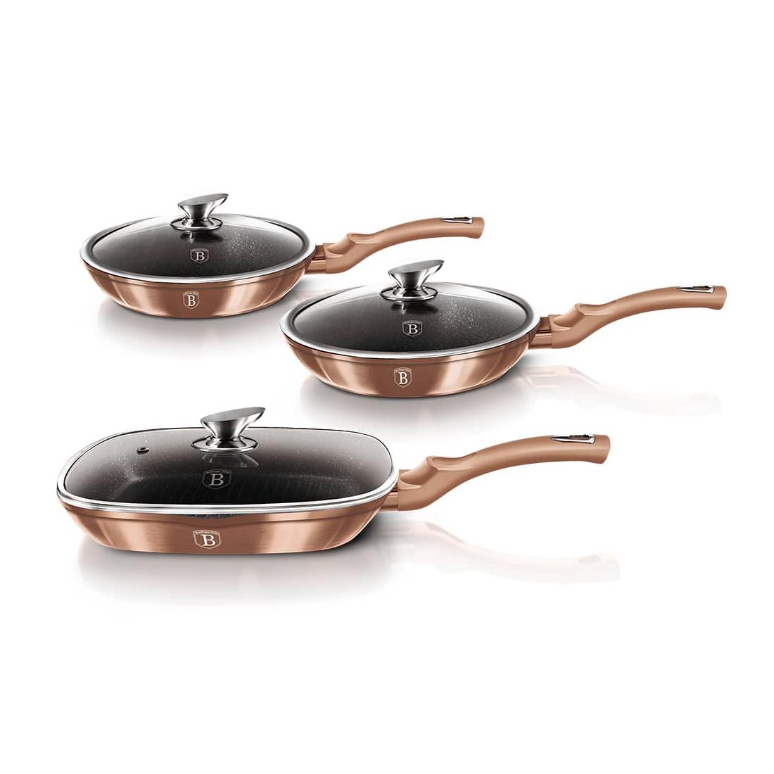 Berlinger Haus  serpenyő szett 6 részes Metallic Line Rose Gold Edition