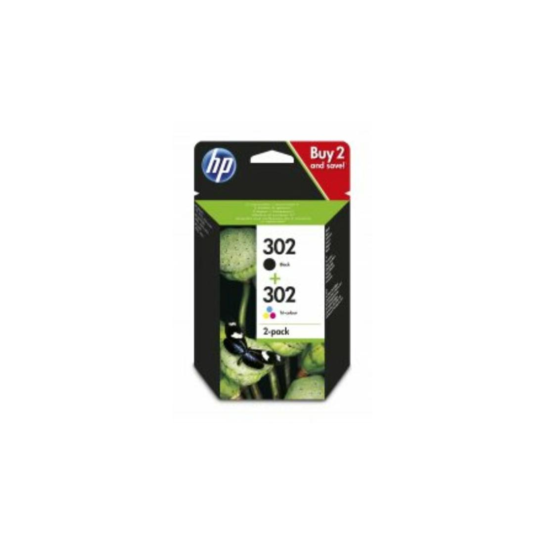 HP X4D37AE No.302 fekete+színes eredeti tintapatron multipack