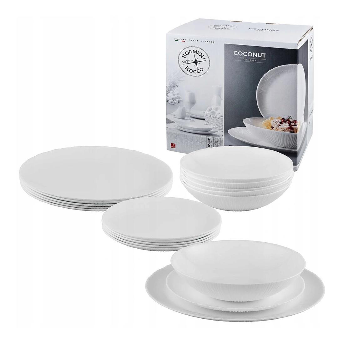 Bormioli Rocco Coconut 18 részes étkészlet