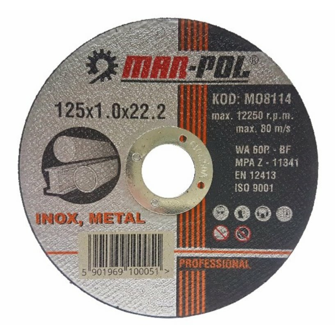 Mar-Pol vágókorong 125x1.0x22,2mm