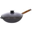 Biol Wok öntöttvas 26 cm levehető nyéllel és üvegfedővel Biol Wok öntöttvas 26 cm levehető nyéllel és üvegfedővel